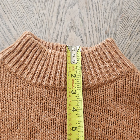 Aerie Sweater Womens Small Oversized Long Sleeve Mock Neck Preppy Pullover - Picture 7 of 16